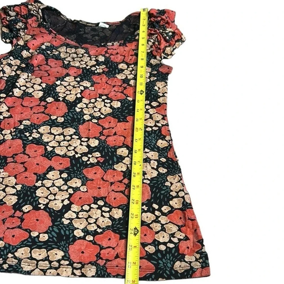 - Twik by Simon ,top,women Large,multicolor,floral,tiered,ruffle,feminine,summer - Picture 4 of 11